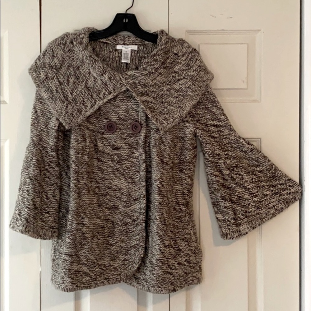 Vertigo Paris- Knit Cape Sweater w/ buttons
